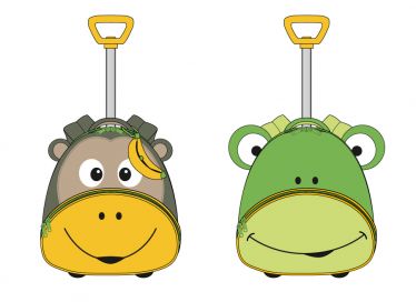 Rucksack-Trolleys für Kinder in Tierform