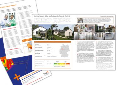 Broschüre mit Objektberichten über Gebäudesanierung